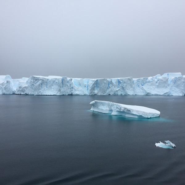 Image of icebergs in the ocean